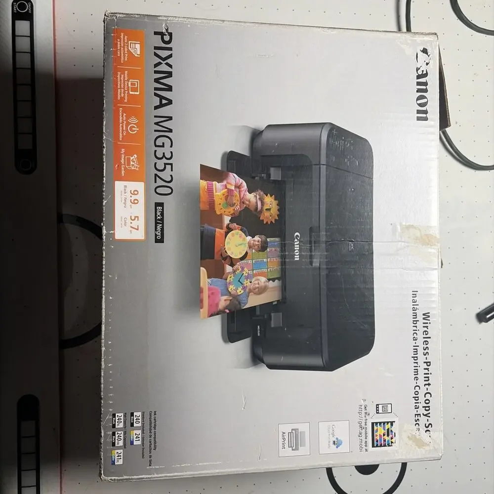 Canon 8331B002 PIXMA MG3520 Wireless All In One Inkjet Printer - Black